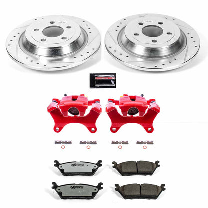 PowerStop Power Stop 15-17 Ford F-150 Rear Z36 Truck & Tow Brake Kit w/Calipers KC6814-36