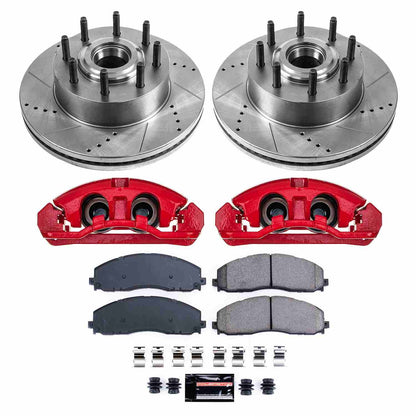 PowerStop Power Stop 13-16 Ford F-250 Super Duty Front Z23 Evolution Kit W/Cals KC6821