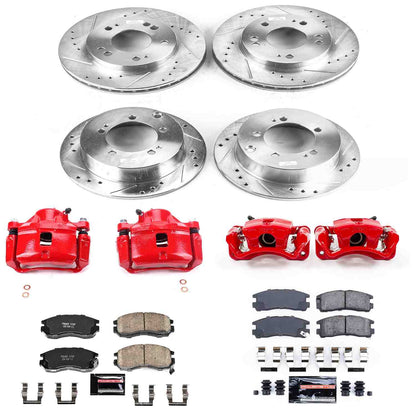 PowerStop Power Stop 95-00 Chrysler Sebring Z23 Evolution Kit w/ Calipers - Front and Rear KC683