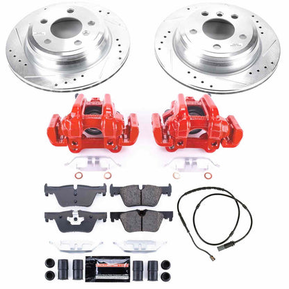 PowerStop Power Stop 13-18 BMW 320i xDrive Z23 Evolution Kit w/ Calipers - Rear KC6852