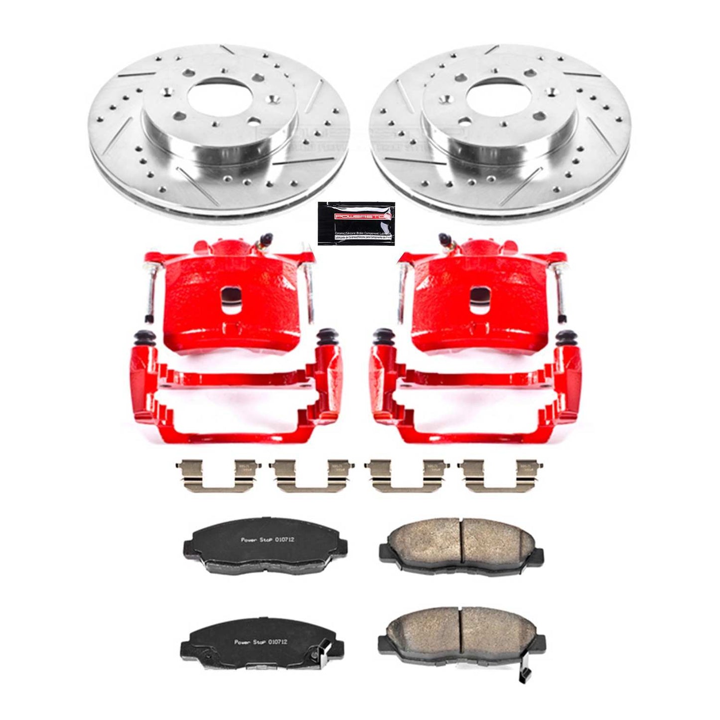 PowerStop Power Stop 01-05 Honda Civic Z23 Evolution Kit w/ Calipers - Front KC690A