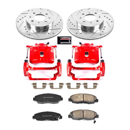 PowerStop Power Stop 01-05 Honda Civic Z23 Evolution Kit w/ Calipers - Front KC690A