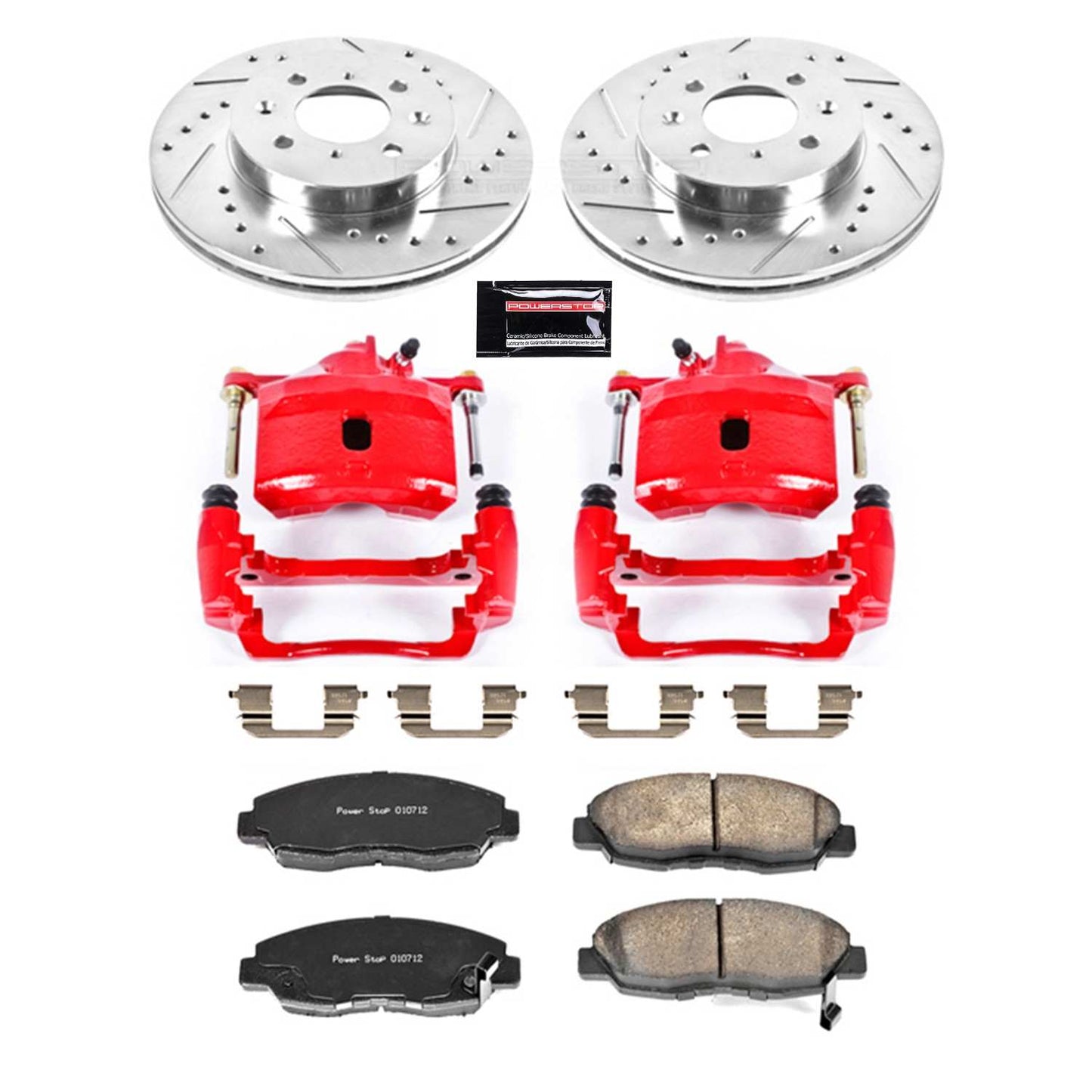 PowerStop Power Stop 96-05 Honda Civic Z23 Evolution Kit w/ Calipers - Front KC690
