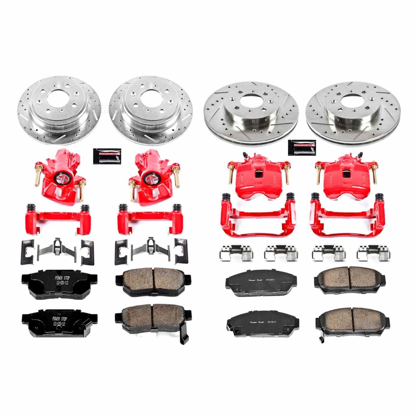 PowerStop Power Stop 94-01 Acura Integra Z23 Evolution Kit w/ Calipers - Front and Rear KC693
