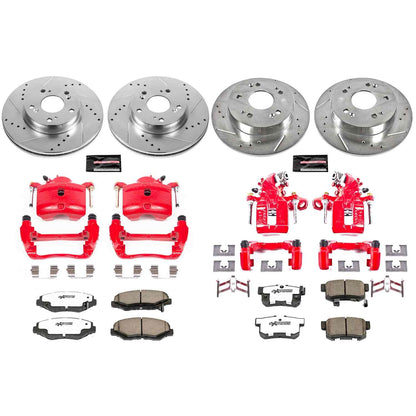 PowerStop Power Stop 2013 Acura ILX Z26 Street Kit w/ Calipers - Front and Rear KC6942-26