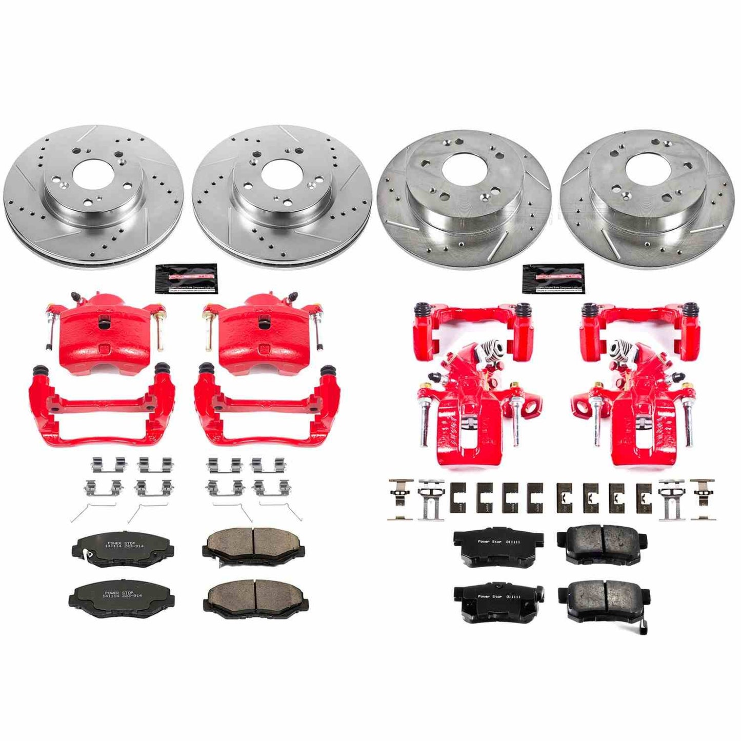 PowerStop Power Stop 2013 Acura ILX Z23 Evolution Kit w/ Calipers - Front and Rear KC6942