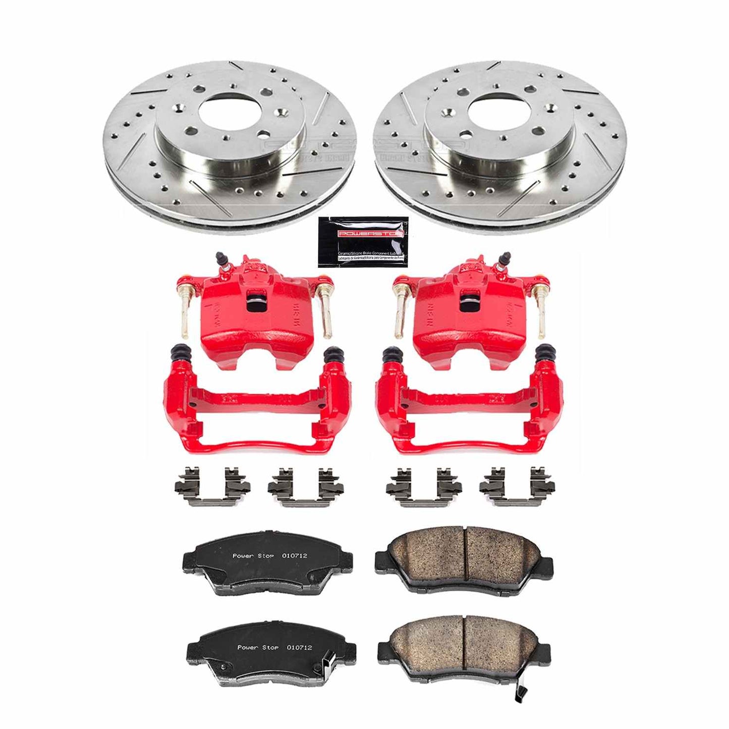 PowerStop Power Stop 93-95 Honda Civic Z23 Evolution Kit w/ Calipers - Front KC694A
