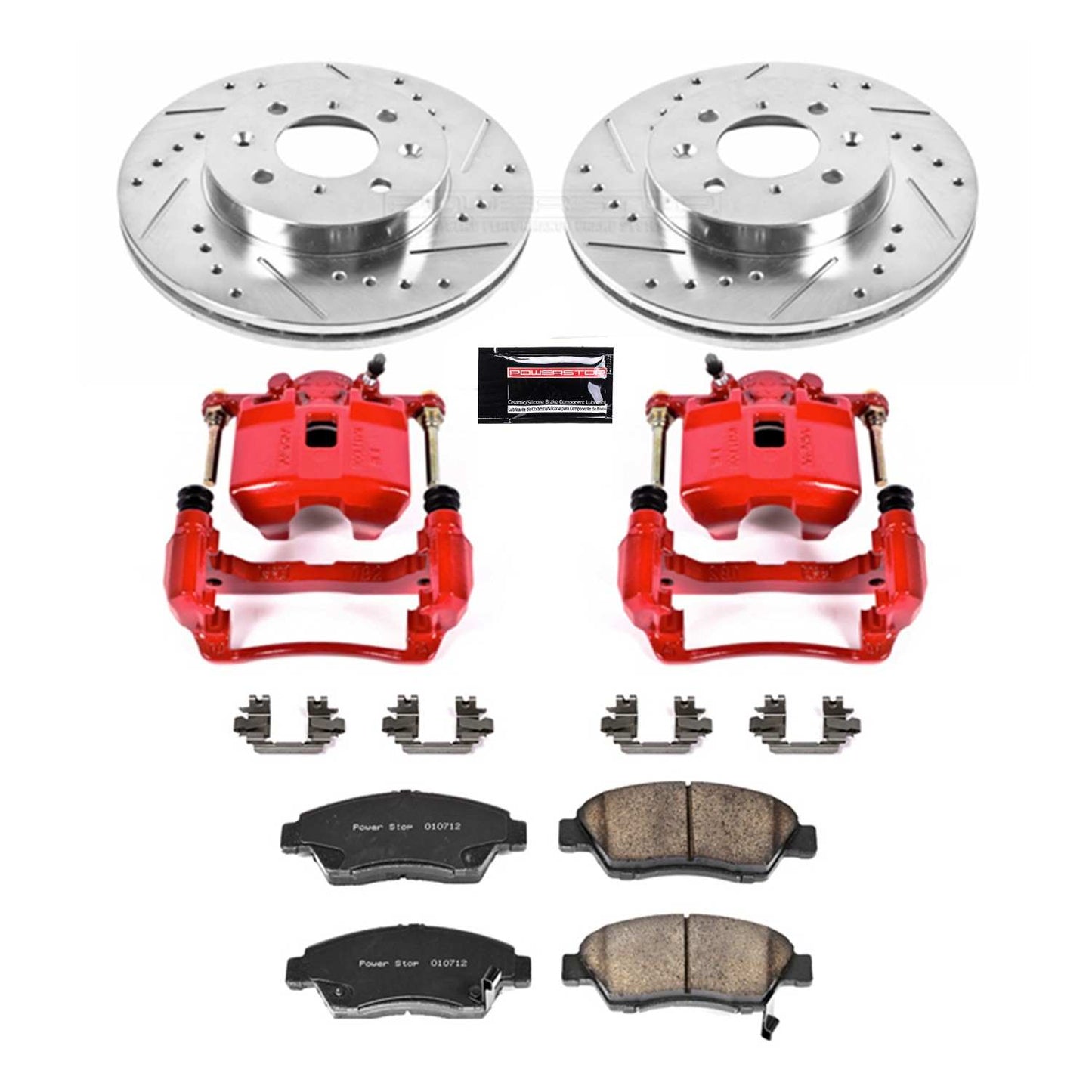 PowerStop Power Stop 07-08 Honda Fit Z23 Evolution Kit w/ Calipers - Front KC694