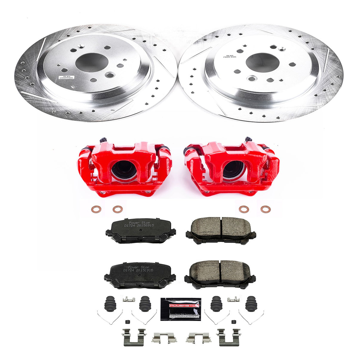 PowerStop Power Stop 14-16 Acura MDX Z23 Evolution Kit w/ Calipers - Rear KC6953