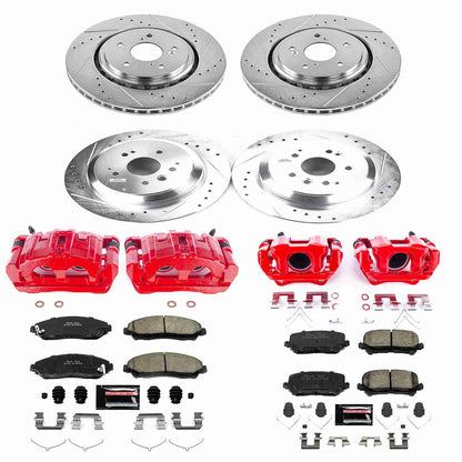 PowerStop Power Stop 14-16 Acura MDX Z23 Evolution Kit w/ Calipers - Front and Rear KC6956