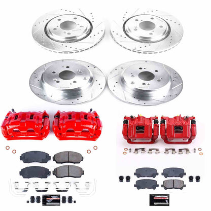 PowerStop Power Stop 15-17 Honda Odyssey Z23 Evolution Kit w/ Calipers - Front and Rear KC6958