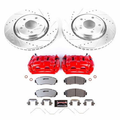 PowerStop Power Stop 15-17 Honda Odyssey Front Z26 Street Warrior Brake Kit w/Calipers KC6959-26