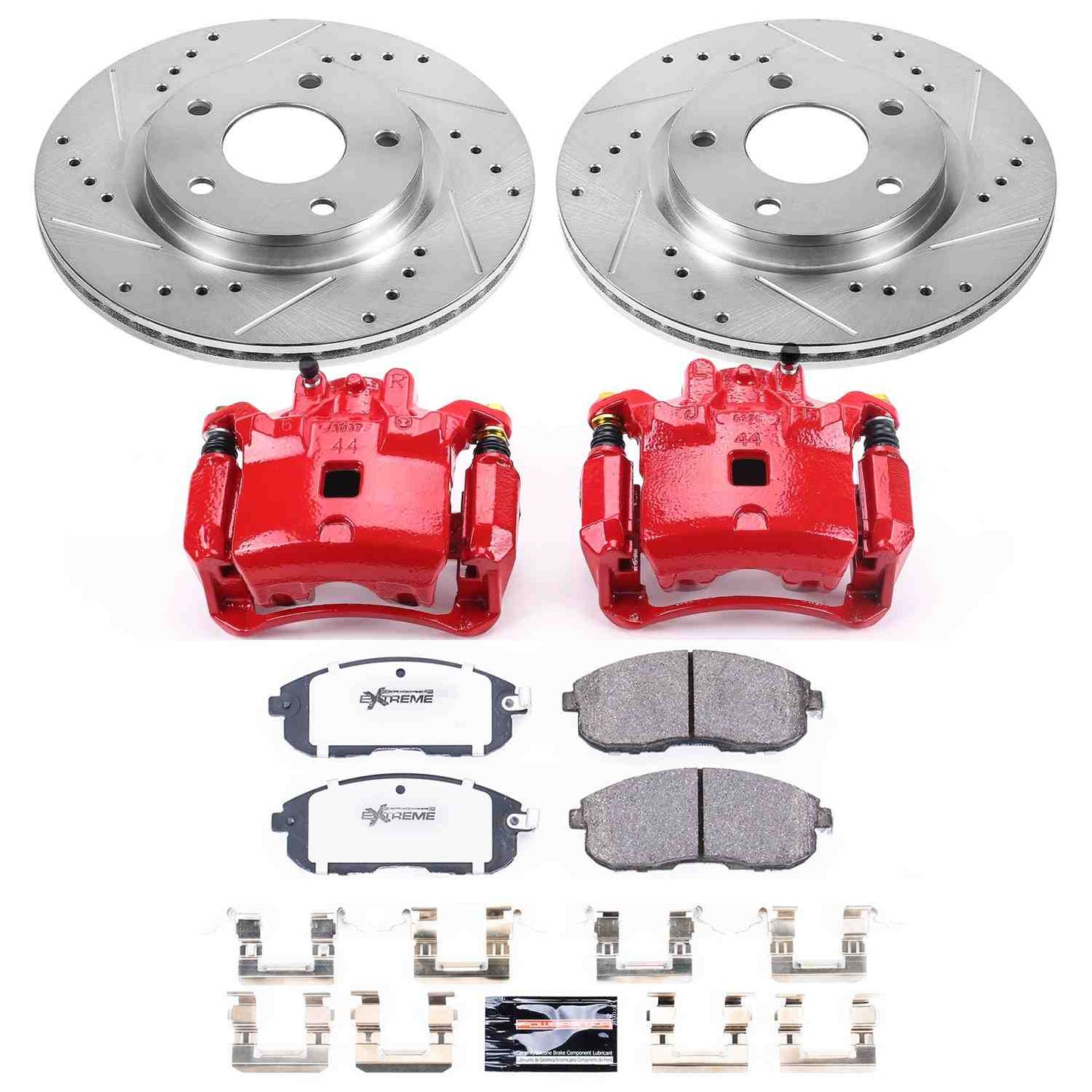 PowerStop Power Stop 13-18 Nissan Sentra Front Z26 Street Warrior Brake Kit w/Calipers KC6961-26