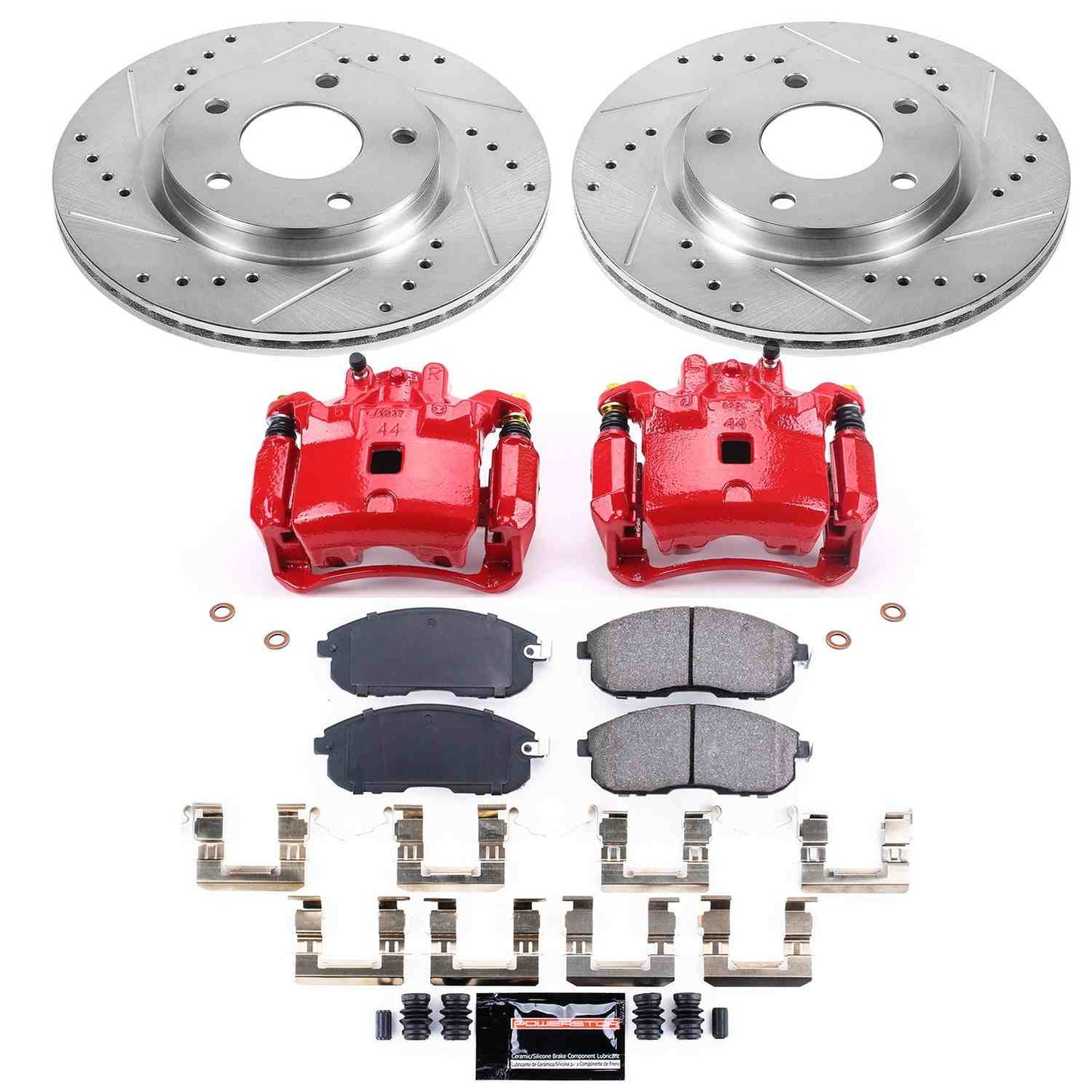 PowerStop Power Stop 13-18 Nissan Sentra Z23 Evolution Kit w/ Calipers - Front KC6961