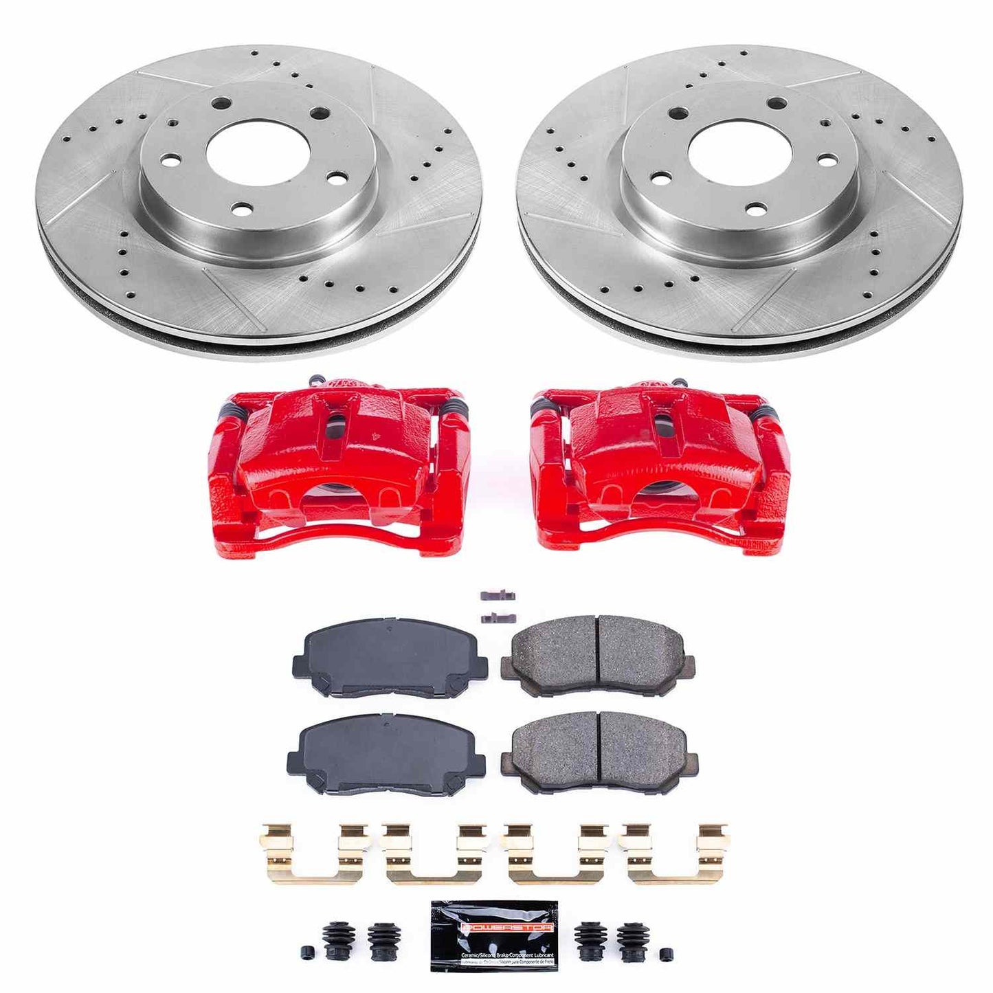 PowerStop Power Stop 13-15 Mazda CX-5 Z23 Evolution Kit w/ Calipers - Front KC6967