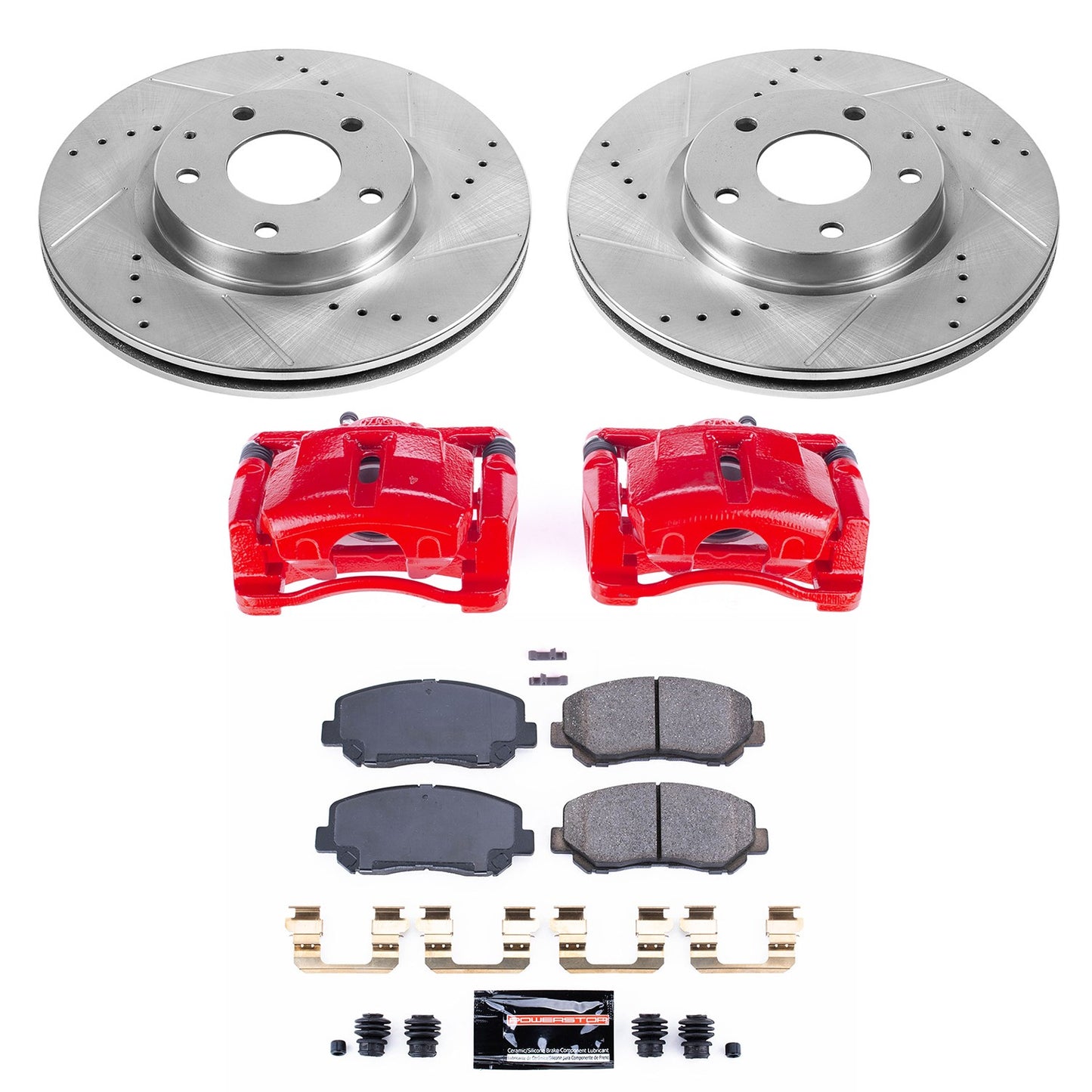 PowerStop Power Stop 13-15 Mazda CX-5 Z23 Evolution Kit w/ Calipers - Front KC6967