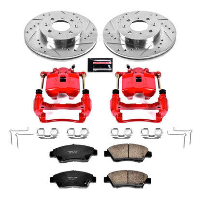 PowerStop Power Stop 03-05 Honda Civic Z23 Evolution Kit w/ Calipers - Front KC696