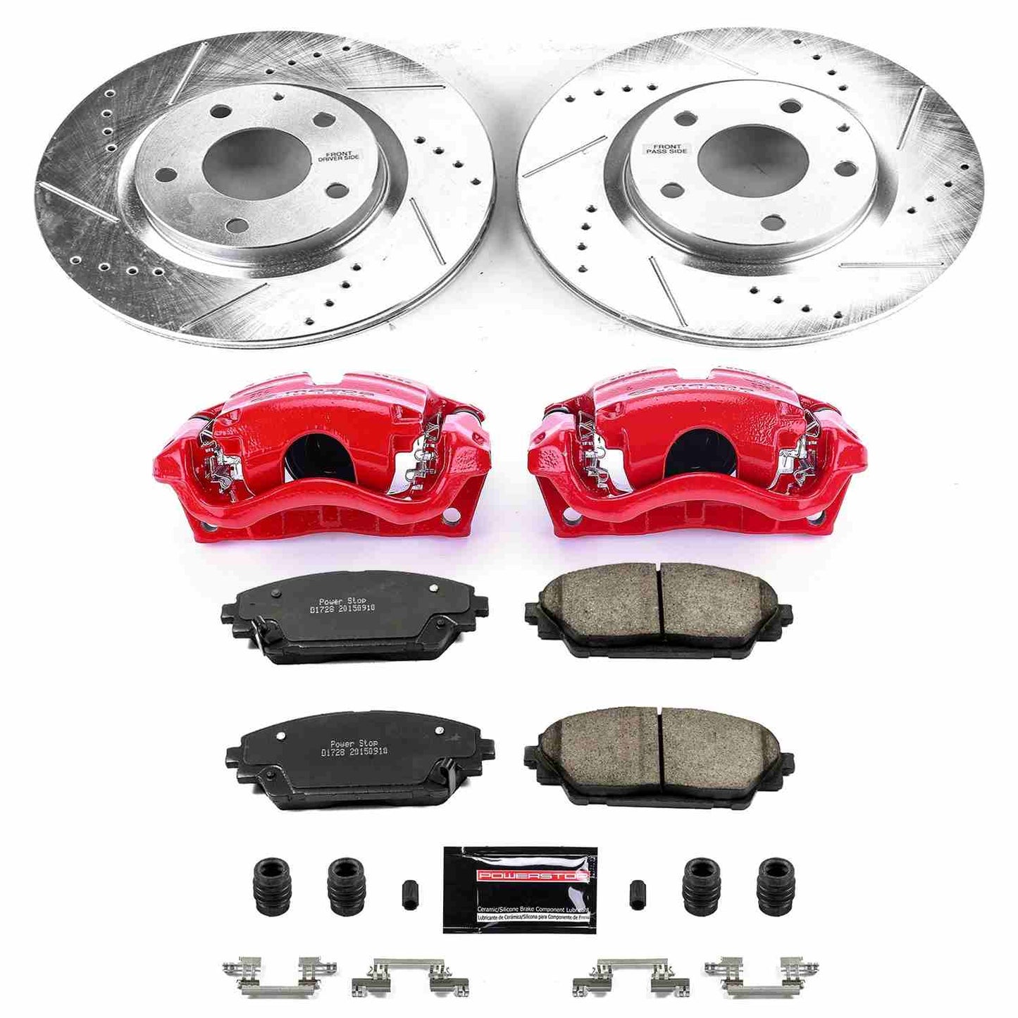 PowerStop Power Stop 17-18 Mazda 3 Z23 Evolution Kit w/ Calipers - Front KC6971