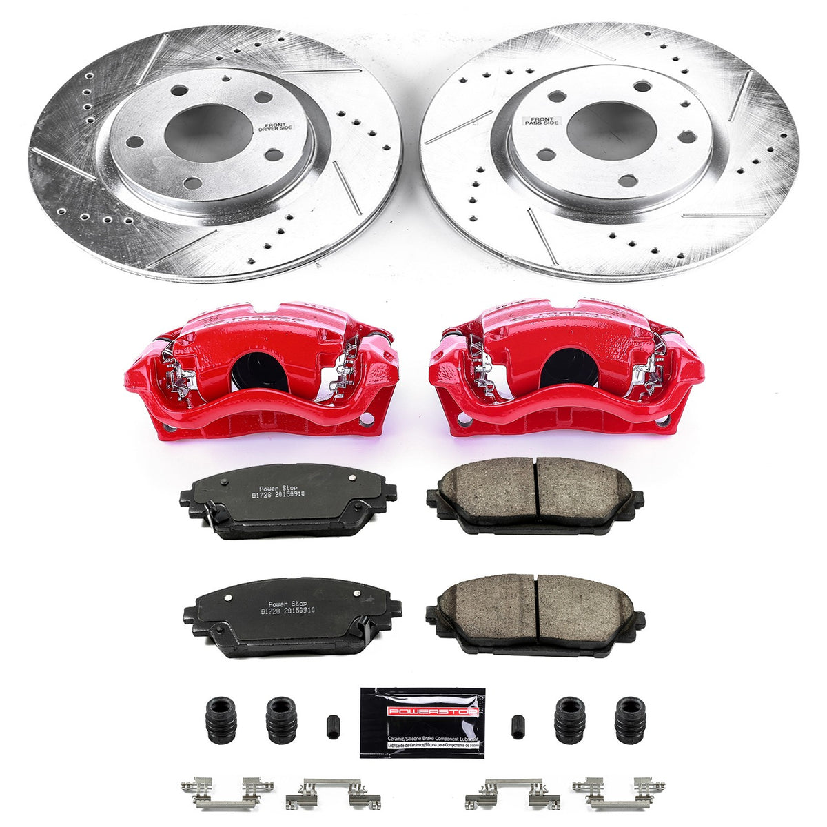 PowerStop Power Stop 17-18 Mazda 3 Z23 Evolution Kit w/ Calipers - Front KC6971