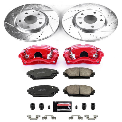PowerStop Power Stop 17-18 Mazda 3 Z23 Evolution Kit w/ Calipers - Front KC6971