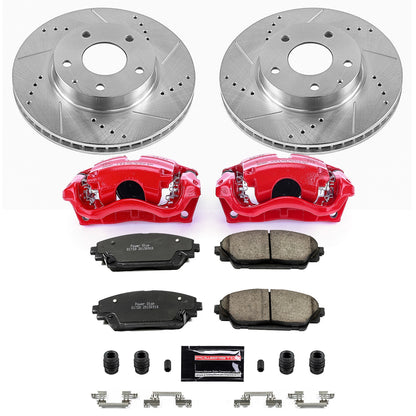 PowerStop Power Stop 14-16 Mazda 3 Z23 Evolution Kit w/ Calipers - Front KC6974