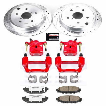 PowerStop Power Stop 15-19 Subaru WRX Rear Z26 Street Warrior Brake Kit w/Calipers KC6977-26
