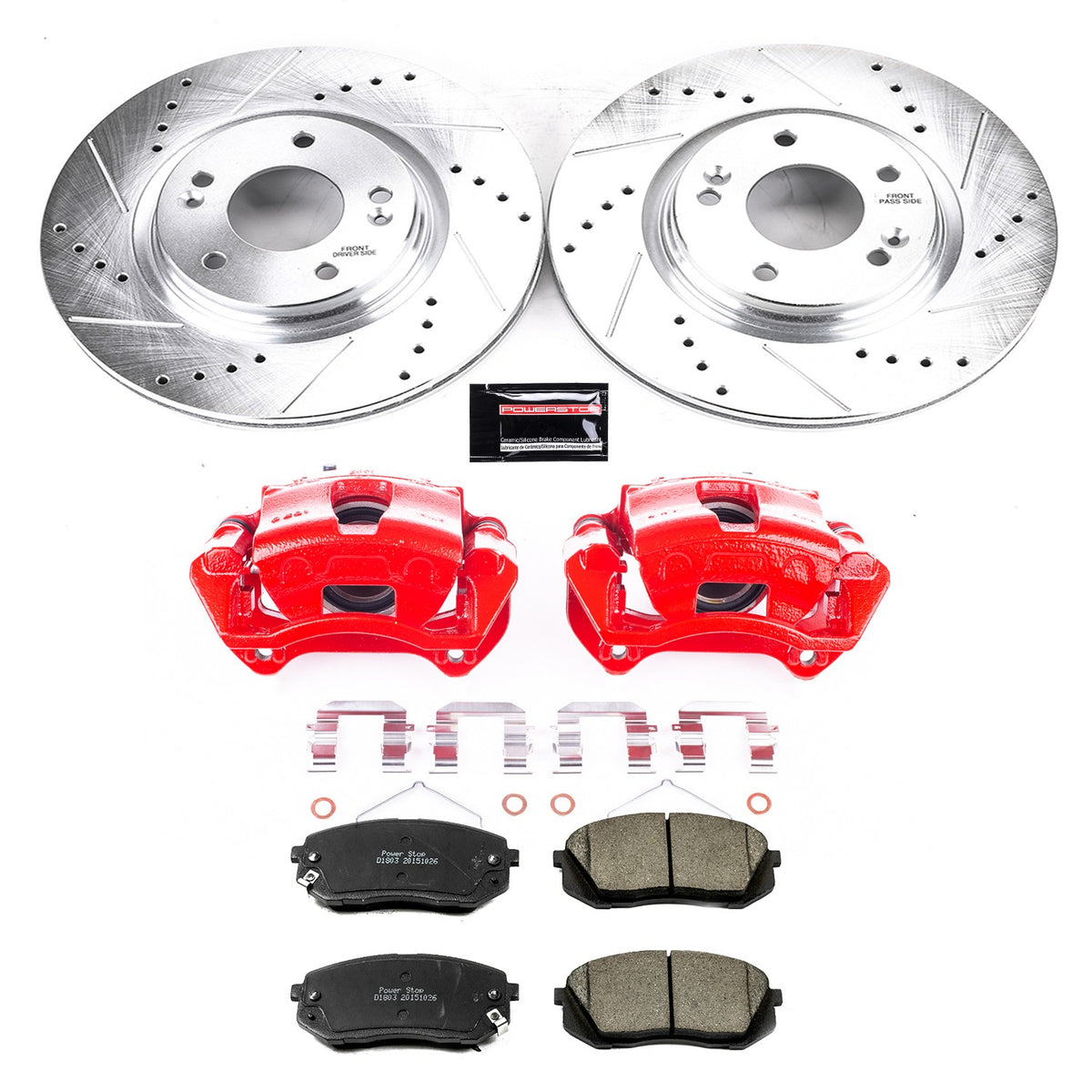 PowerStop Power Stop 15-16 Hyundai Sonata Z23 Evolution Kit w/ Calipers - Front KC6982