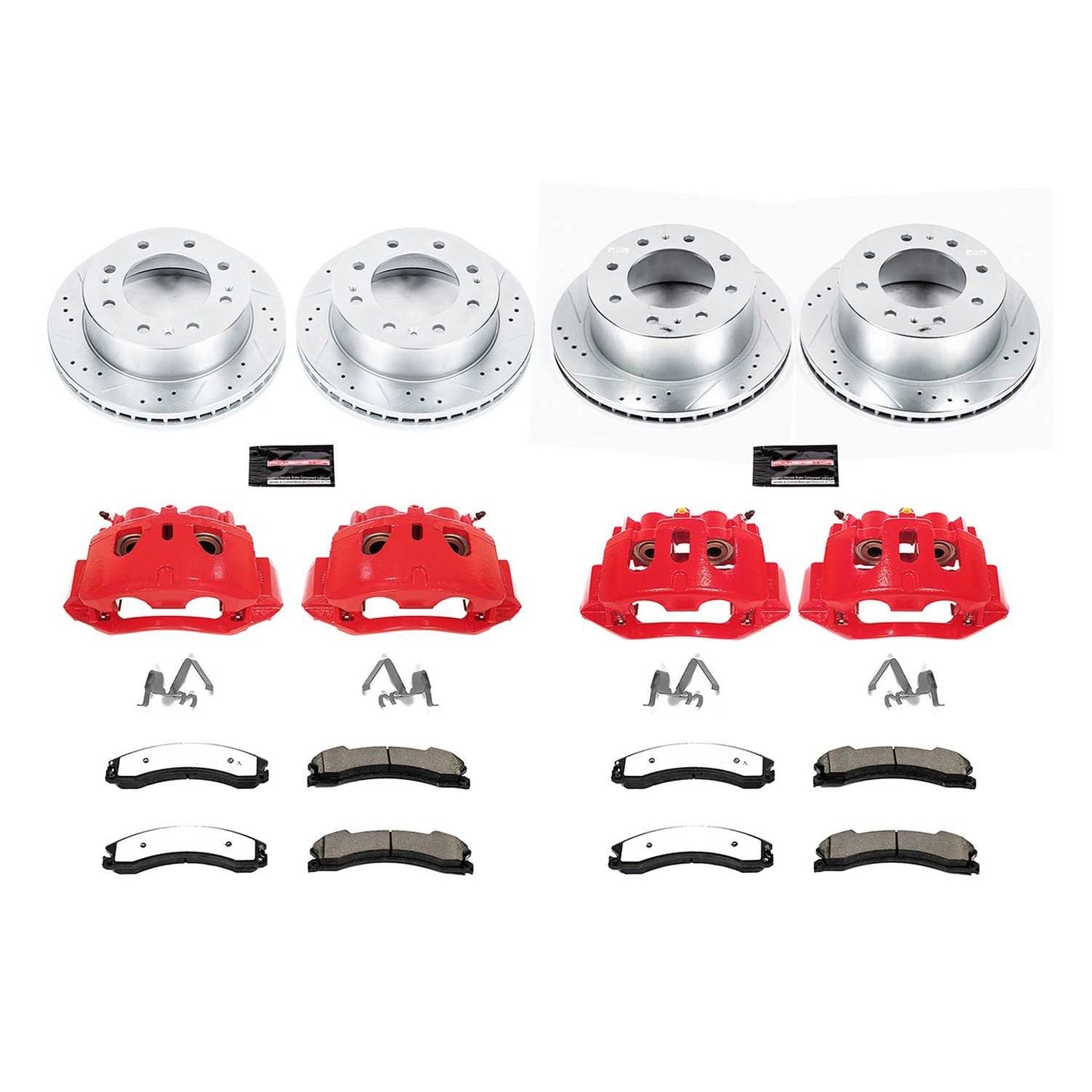 PowerStop Power Stop 15-19 Chevrolet Silverado 2500 HD Z36 Truck and Tow Kit w/ Calipers - Front and Rear KC6992-36