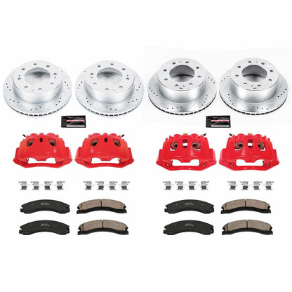 PowerStop Power Stop 15-19 Chevrolet Silverado 2500 HD Z23 Evolution Kit w/ Calipers - Front and Rear KC6992