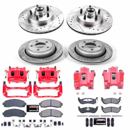 PowerStop Power Stop 10-11 Ford Ranger Z23 Evolution Kit w/ Calipers - Front and Rear KC7003