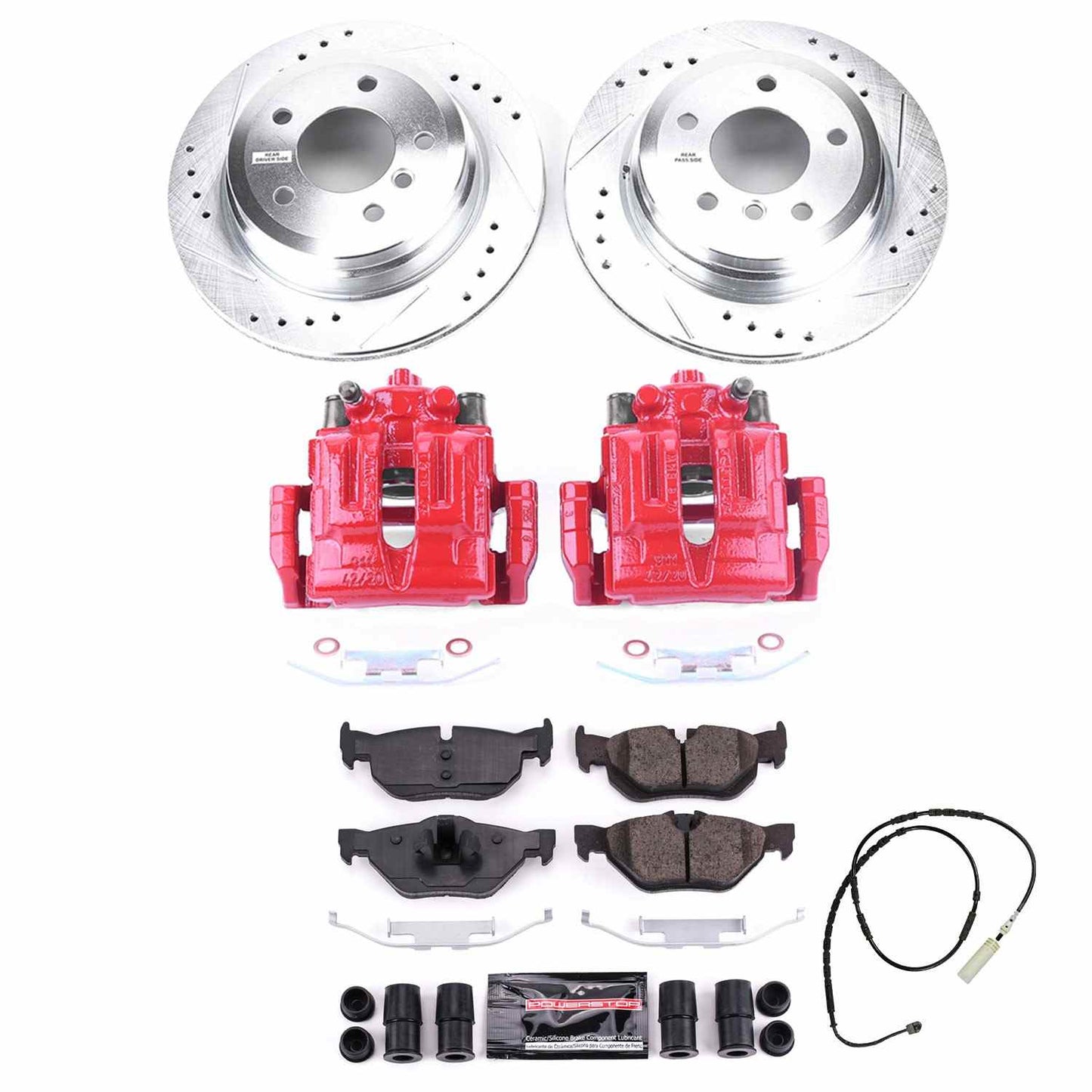PowerStop Power Stop 13-15 BMW X1 Z23 Evolution Kit w/ Calipers - Rear KC7008
