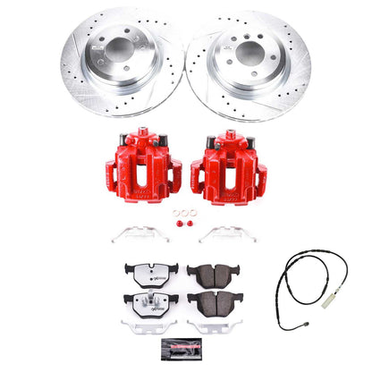 PowerStop Power Stop 13-15 BMW X1 Rear Z26 Street Warrior Brake Kit w/Calipers KC7009-26