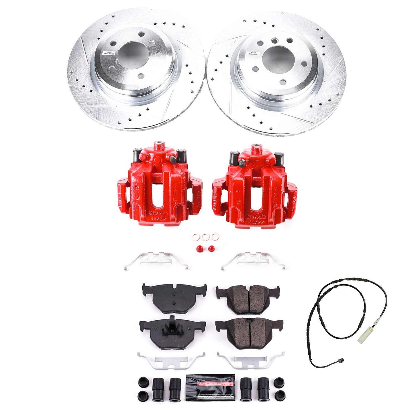 PowerStop Power Stop 13-15 BMW X1 Z23 Evolution Kit w/ Calipers - Rear KC7009