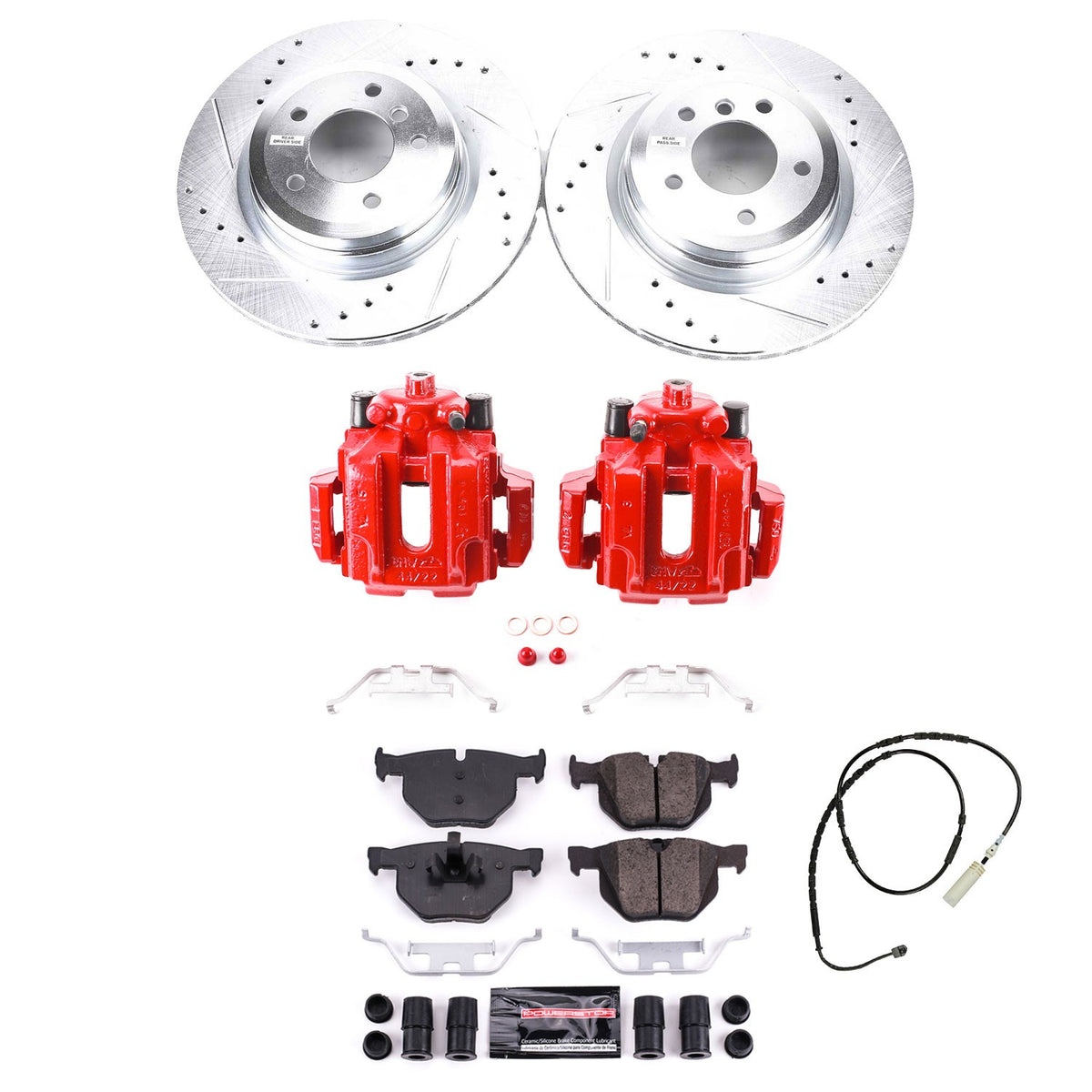 PowerStop Power Stop 13-15 BMW X1 Z23 Evolution Kit w/ Calipers - Rear KC7009