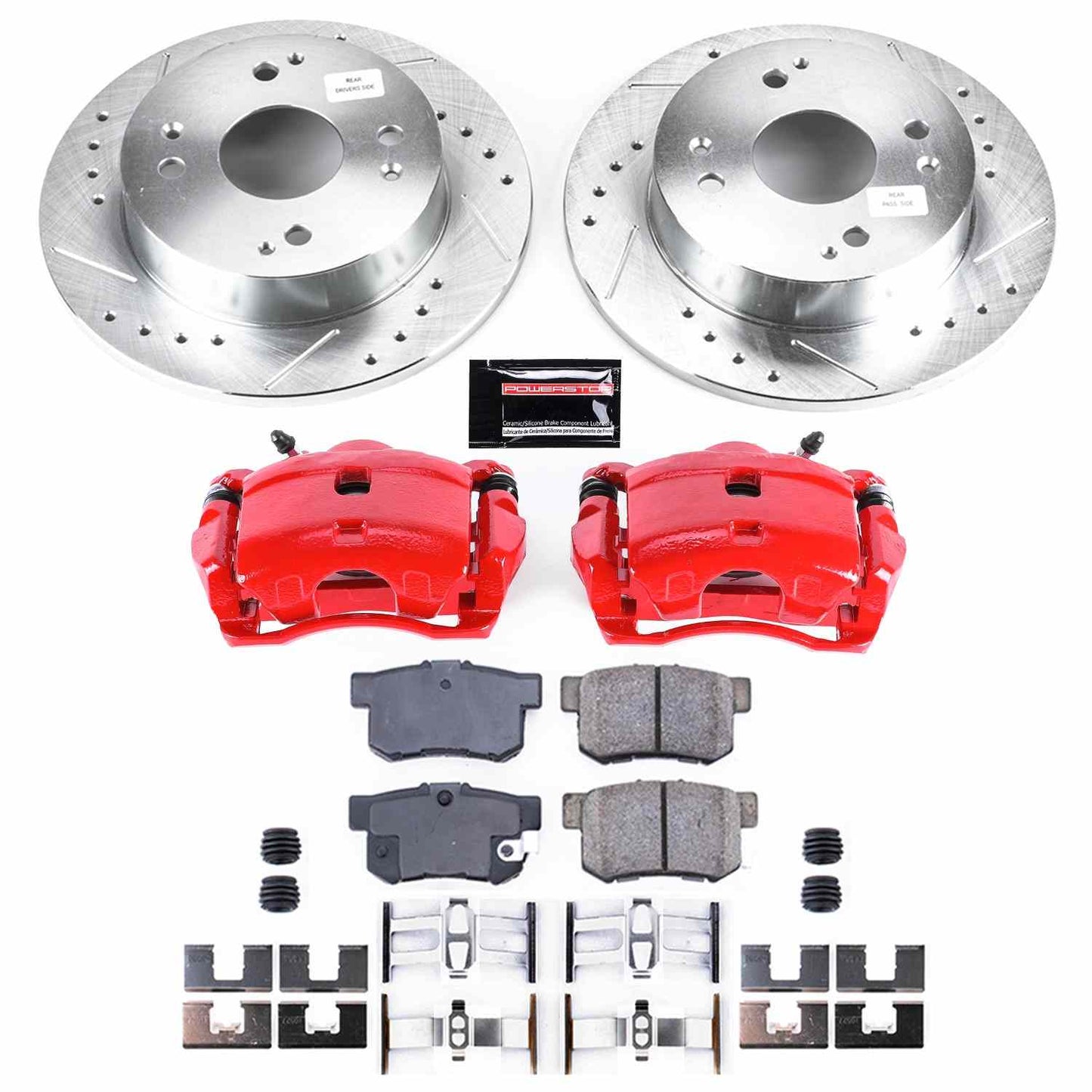 PowerStop Power Stop 91-97 Honda Accord Z23 Evolution Kit w/ Calipers - Rear KC701