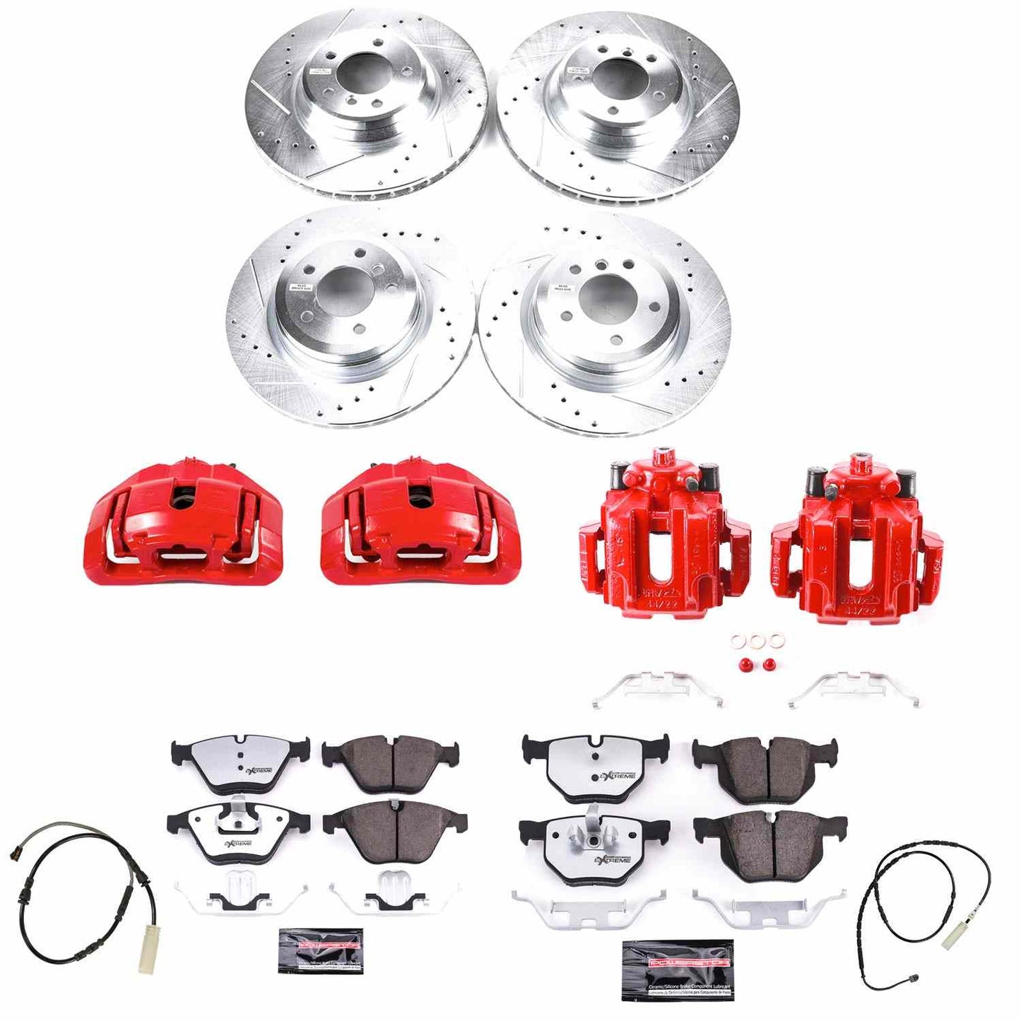 PowerStop Power Stop 13-15 BMW X1 Z26 Street Kit w/ Calipers - Front and Rear KC7021-26