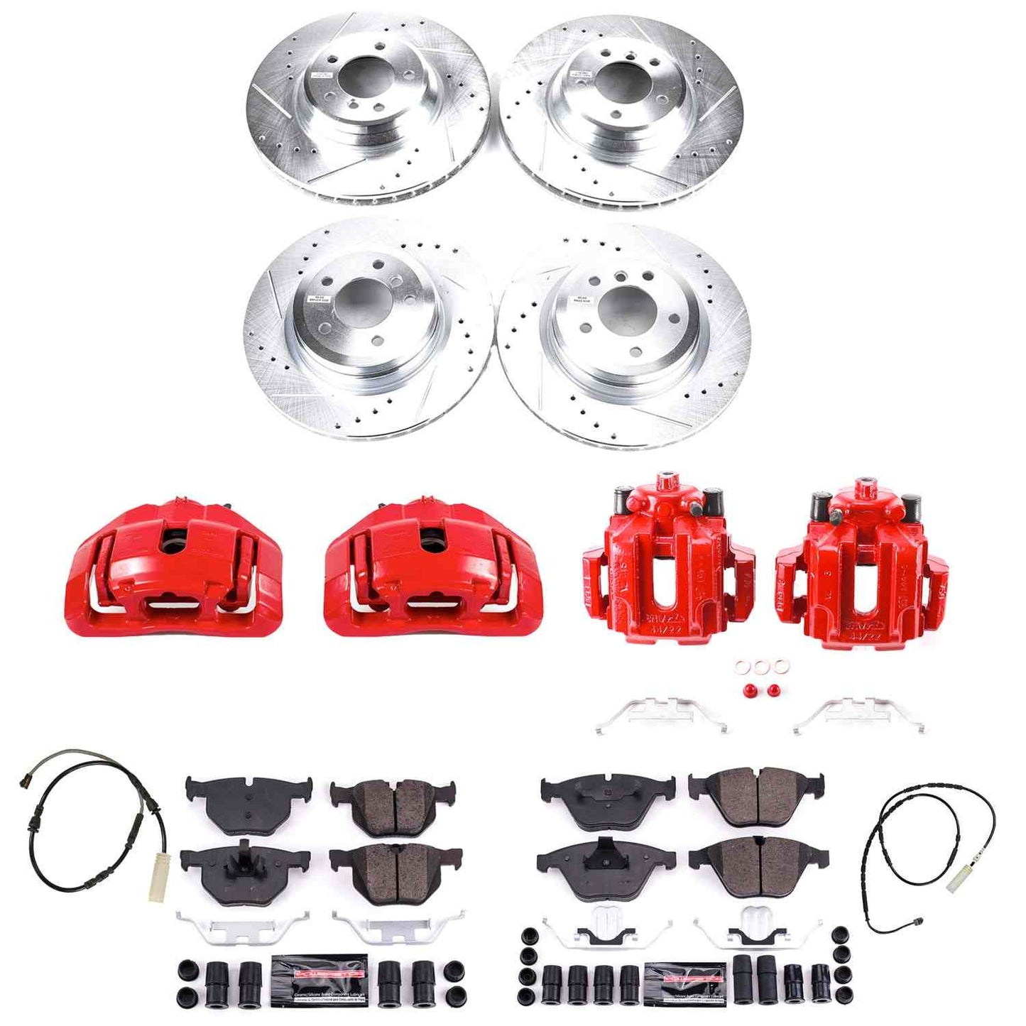 PowerStop Power Stop 13-15 BMW X1 Z23 Evolution Kit w/ Calipers - Front and Rear KC7021