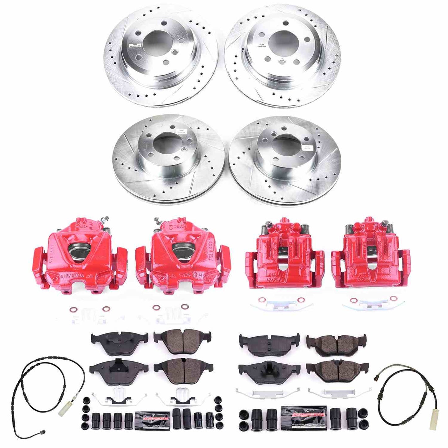 PowerStop Power Stop 13-15 BMW X1 Z23 Evolution Kit w/ Calipers - Front and Rear KC7024