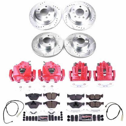 PowerStop Power Stop 13-15 BMW X1 Z23 Evolution Kit w/ Calipers - Front and Rear KC7024