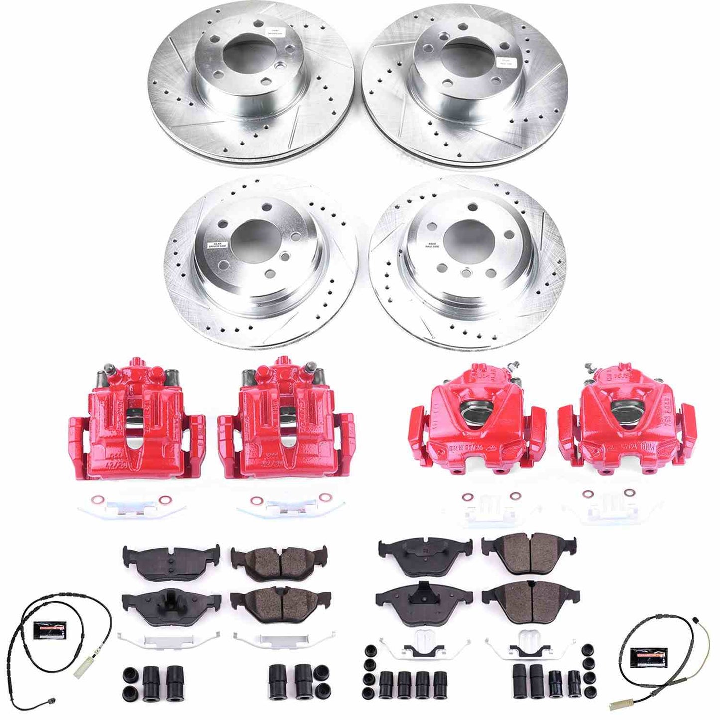 PowerStop Power Stop 13-15 BMW X1 Z23 Evolution Kit w/ Calipers - Front and Rear KC7025