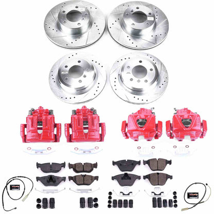 PowerStop Power Stop 13-15 BMW X1 Z23 Evolution Kit w/ Calipers - Front and Rear KC7025