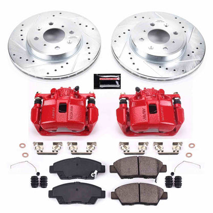 PowerStop Power Stop 15-19 Honda Fit Z23 Evolution Kit w/ Calipers - Front KC7032A