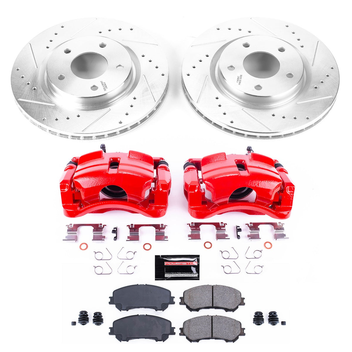 PowerStop Power Stop 14-19 Nissan Rogue Z23 Evolution Kit w/ Calipers - Front KC7036A