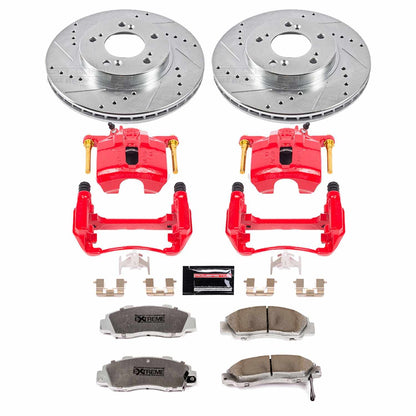PowerStop Power Stop 97-01 Acura Integra Front Z26 Street Warrior Brake Kit w/Calipers KC704-26