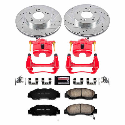 PowerStop Power Stop 97-01 Acura Integra Z23 Evolution Kit w/ Calipers - Front KC704