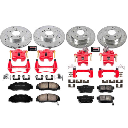 PowerStop Power Stop 97-01 Honda Prelude Z23 Evolution Kit w/ Calipers - Front and Rear KC706