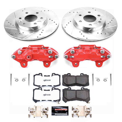 PowerStop Power Stop 15-18 Chevrolet Colorado Front Z36 Truck & Tow Brake Kit w/Calipers KC7126-36