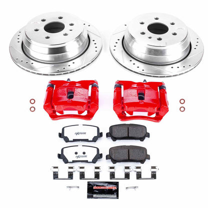 PowerStop Power Stop 15-19 Chevrolet Colorado Rear Z36 Truck & Tow Brake Kit w/Calipers KC7127-36
