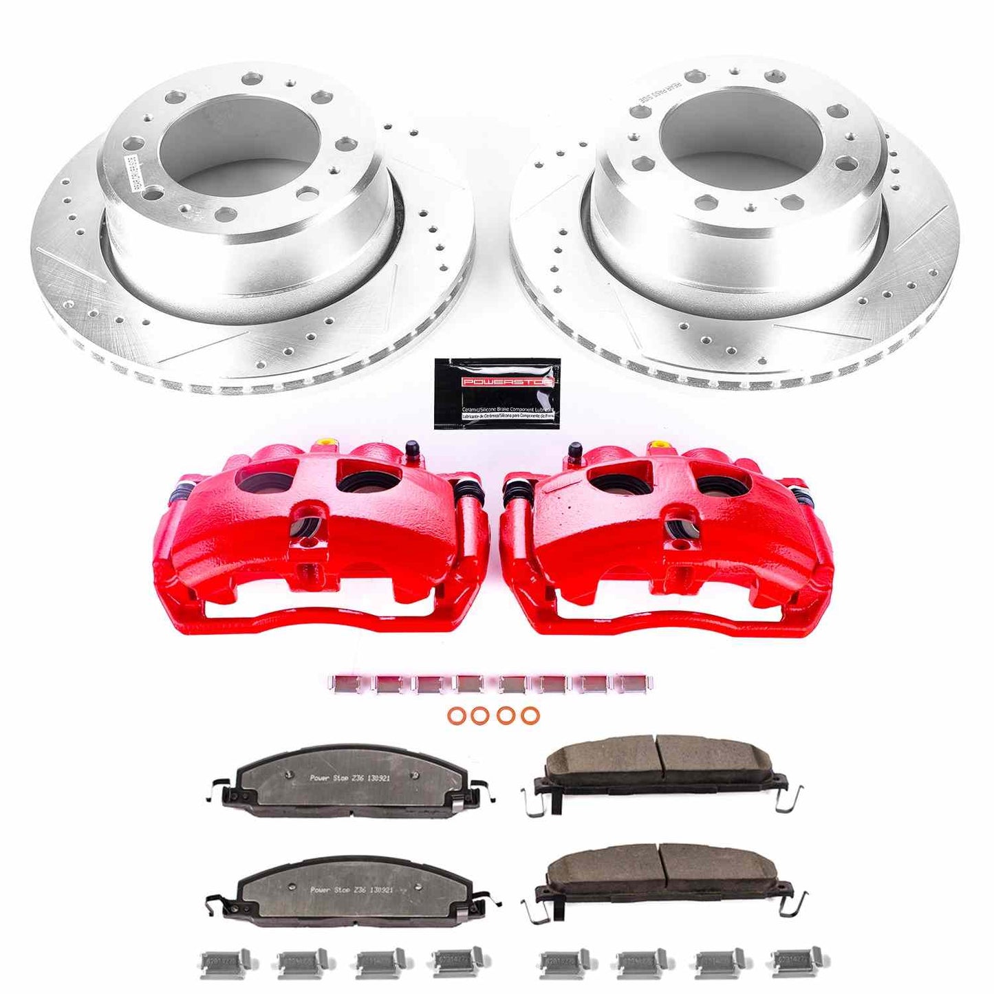 PowerStop Power Stop 18-13 Ram 3500 Rear Z36 Truck & Tow Brake Kit w/Calipers KC7131A-36