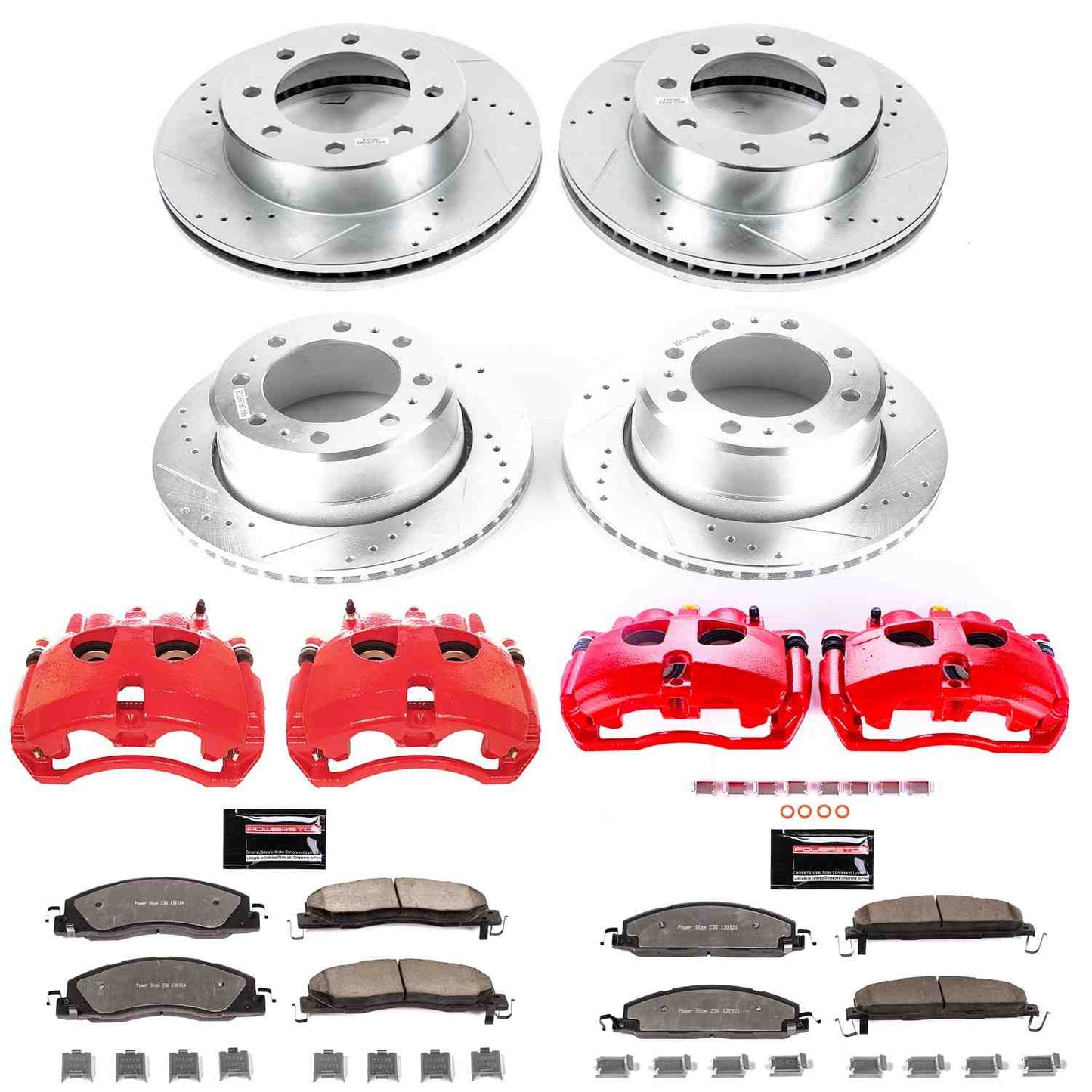 PowerStop Power Stop 18-13 Ram 3500 Z36 Truck and Tow Kit w/ Calipers - Front and Rear KC7141A-36